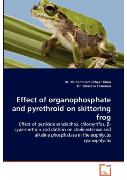 Effect of organophosphate and pyrethroid on skittering frog
