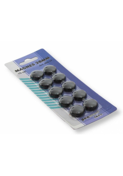 Magnesy czarne 2cm 10szt