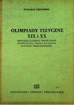 Olimpiady fizyczne XIX i XX