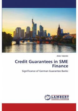 Credit Guarantees in SME Finance