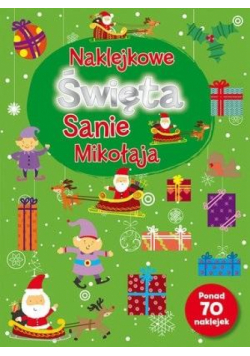 Naklejkowe Święta. Sanie Mikołaja