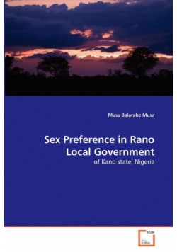 Sex Preference in Rano Local Government