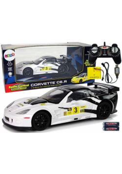 Corvette C6.R 1:18 zdalnie sterowane białe
