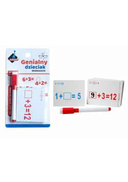 Genialny dzieciak - fiszki matematyczne dodawanie