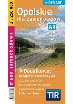 Opolskie dla zawodowców TIR mapa dla zawodowców