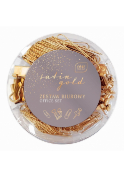 Zestaw biurowy Satin Gold 145 elementy