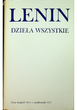 Lenin Dzieła wszystkie tom 49