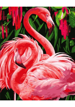 Malowanie po numerach - Para Flamingo 40x50cm