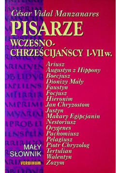 Pisarze wczesnochrześcijańscy I - VII w.