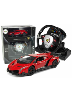 Auto zdalnie sterowane Lamborghini czerwone