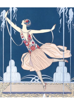 Karnet 17x14cm z kopertą La Danseuse aux Jets d'Ea