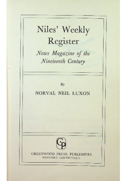 Niles weekly register