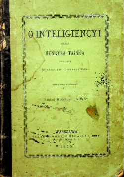 O inteligencyi 1873 r.