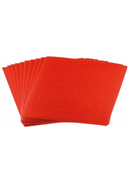 Filc A4 czerwony 1mm 10szt