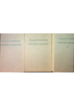 Historia Filozofii tom 1 do 3