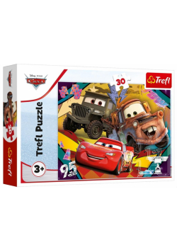 Puzzle 30 Rozpędzone samochody TREFL