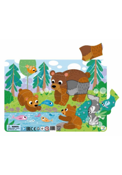 Puzzle ramkowe 21 Niedźwiadki