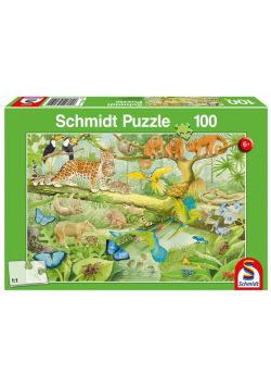 Puzzle 100 Zwierzęta w dżungli G3