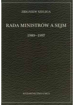 Rada ministrów a sejm