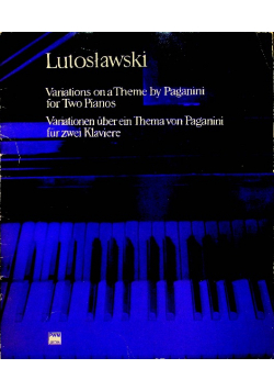 Variations on a Theme by Paganini for Two Pianos