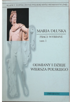Odmiany i dzieje wiersza polskiego tom 1