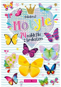 Kolorowanka z naklejkami - Motyle