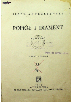 Popiół i Diament 1949 r.