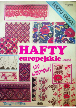Hafty europejskie część 1
