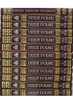Dzieje Polski Dziedzictwo Narodowe tom 1 do 12 reprint z 1896 r.