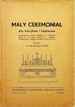 Mały ceremoniał dla kleryków i kapłanów 1949 r