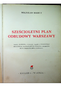 Sześcioletni Plan Odbudowy Warszawy 1950r.