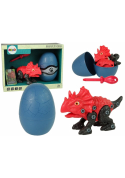 Zestaw Dinozaur Triceratops z Jajkiem DIY