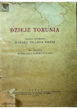 Dzieje Torunia 1933 r.