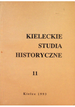 Kieleckie studia historyczne tom 11