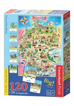 Puzzle Edukacyjne - Deutschlandkarte