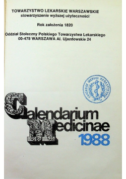 Calendarium medicinae 1988