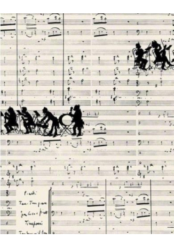 Notes ozdobny Muzyka BL28.143 A7/50K gładki BR