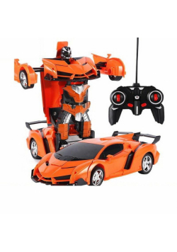 Auto Robot Transformers 2w1 Pilot R/C pomarańczowy