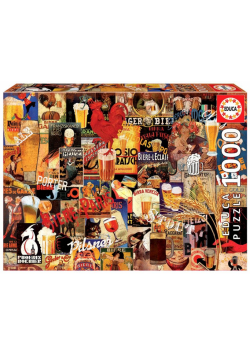 Puzzle 1000 Piwa świata (retro) G3