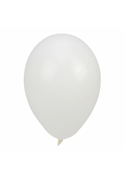 Balony pastelowe jednokolorowe białe 24cm 10szt