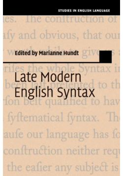 Late Modern English Syntax