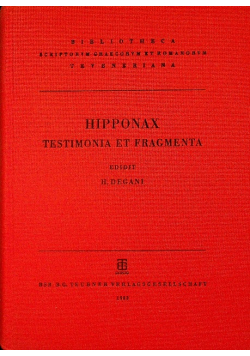 Hipponax testimonia et fragmenta