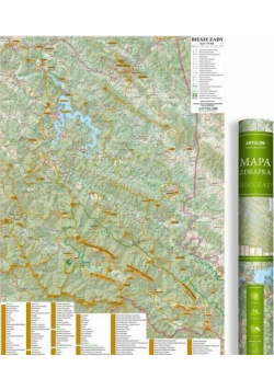 Mapa zdrapka - Bieszczady 1:75 000