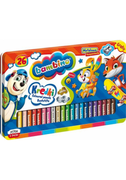 Kredki w oprawie drewnianej 26 kolorów BAMBINO