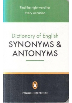 Dictionary of english synonyms and antonyms