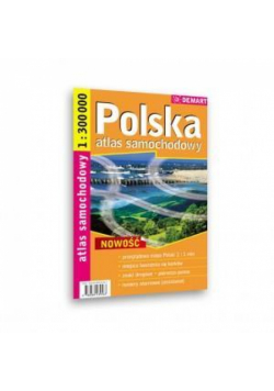 Atlas sam. Polska 1:300 000 spirala DEMART