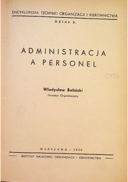 Administracja a personel 1939 r.