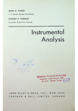 Instrumental analysis