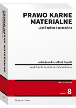Prawo karne materialne. Część ogólna wyd.8