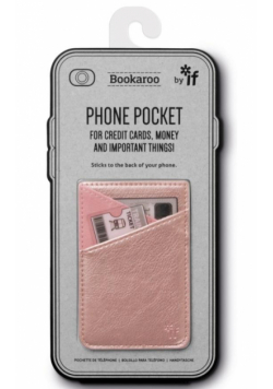 Bookaroo Phone Pocket Portfel na telefon złoty róż